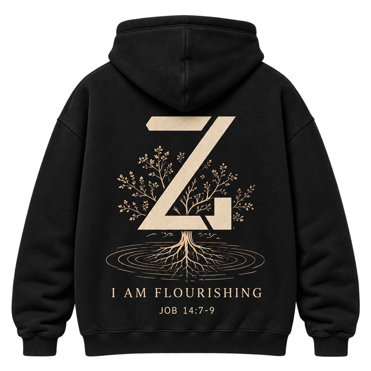 Flourishing · Black — Back