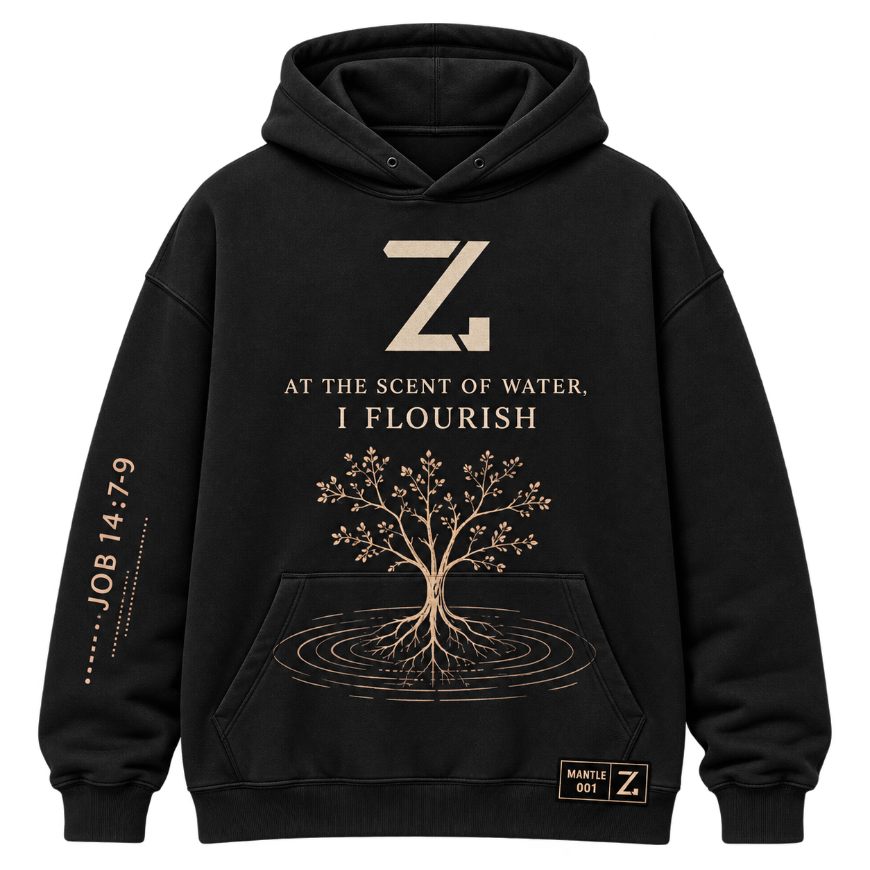 Flourishing · Black — Front