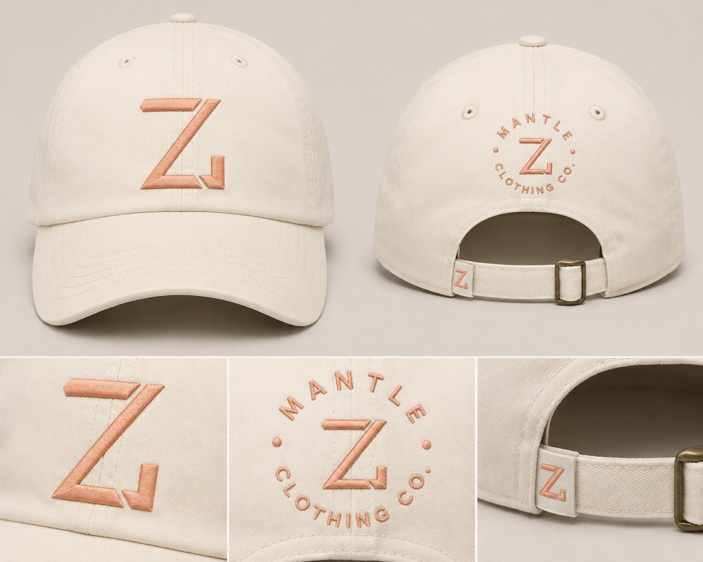 Swooze Cap · Cream · Copper — Front