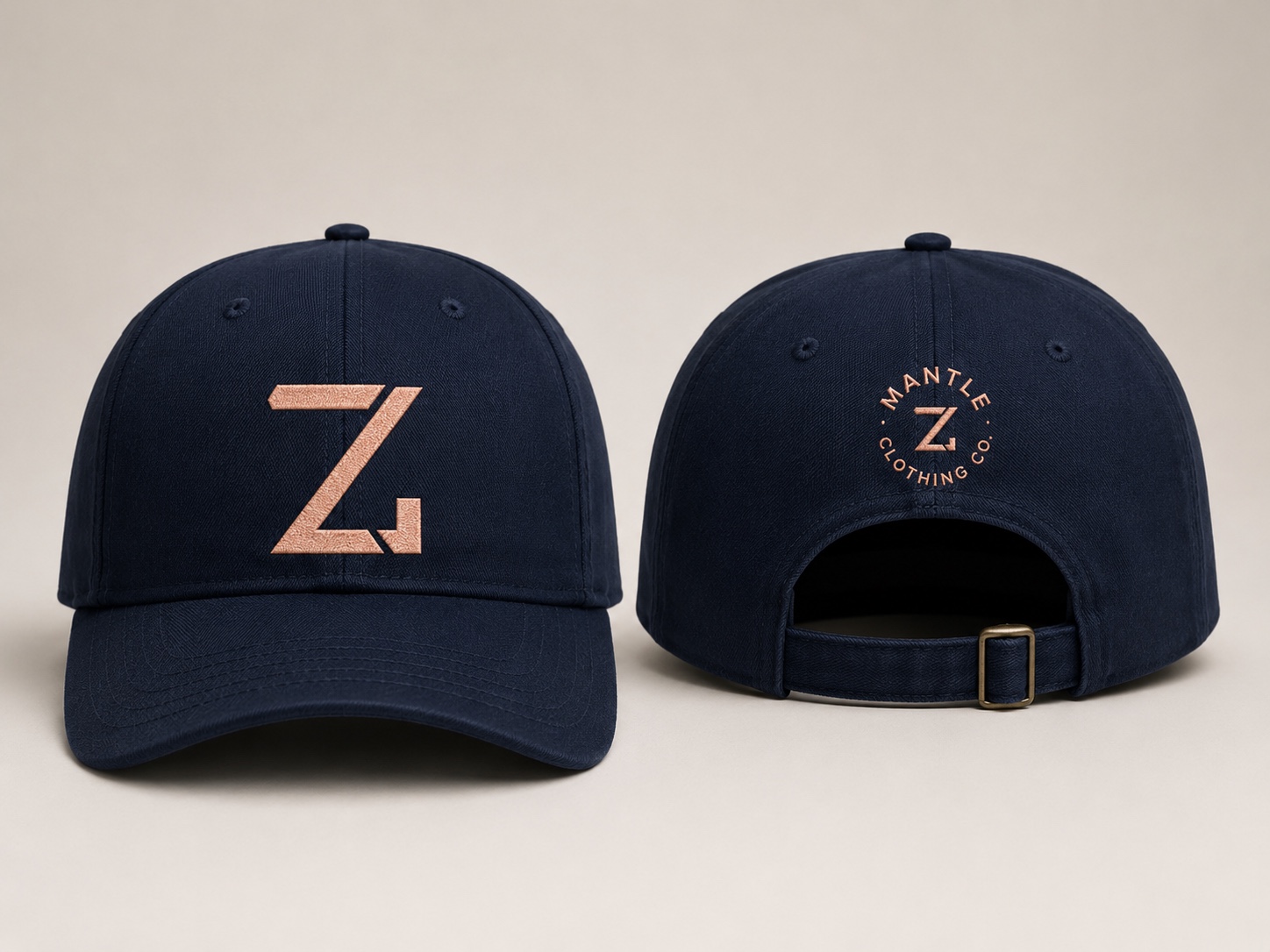 Swooze Cap · Navy · Copper — Front