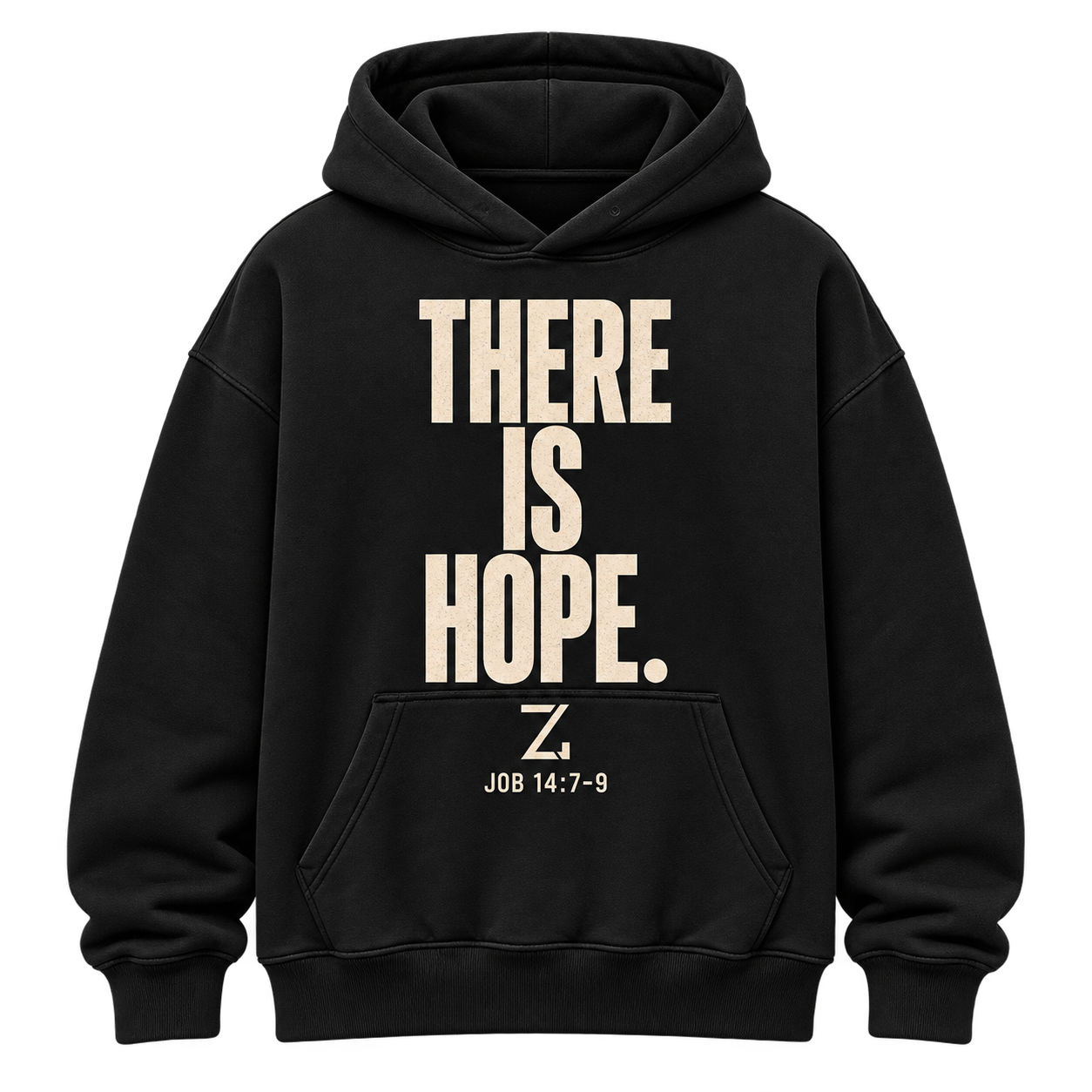 There Is Hope Hoodie · Black — Front