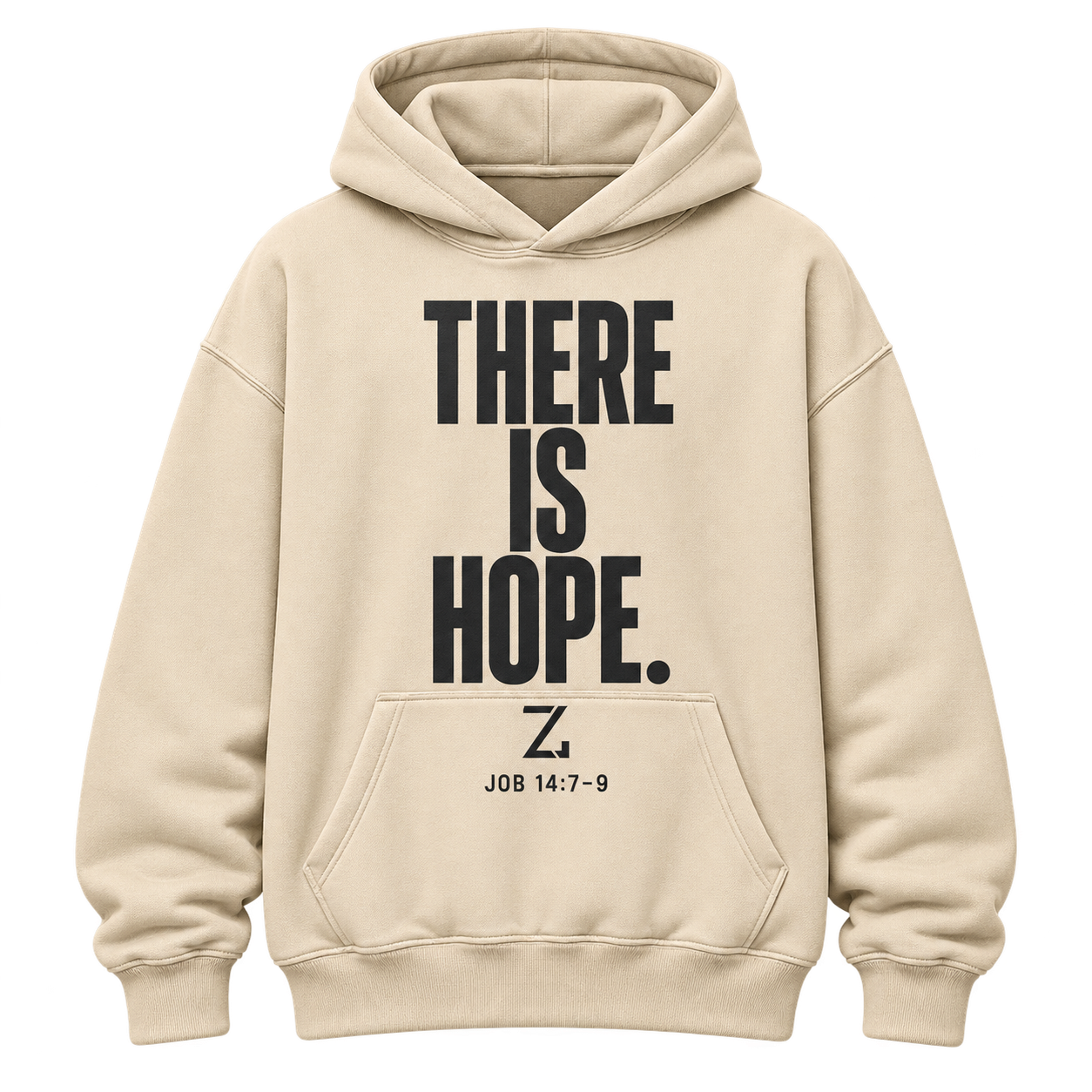There Is Hope Hoodie · Cream — Front