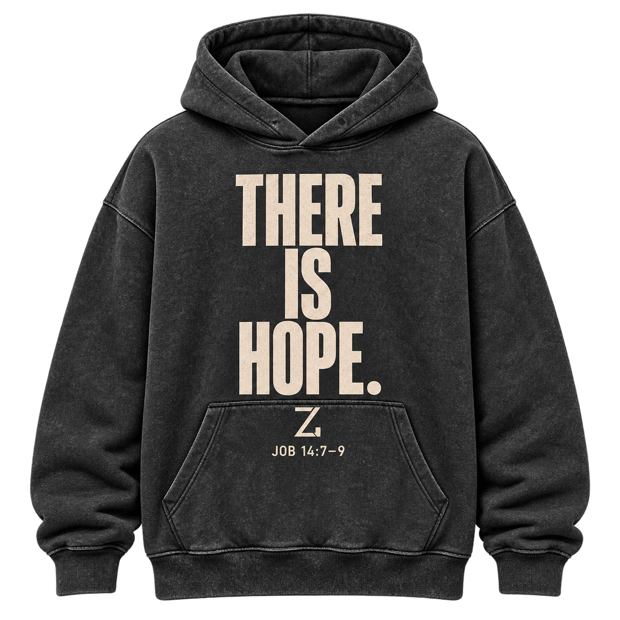 There Is Hope Hoodie · Washed Charcoal
